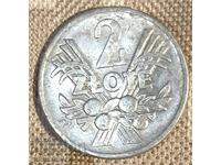 Poland 2 zlotys 1958 K # 27