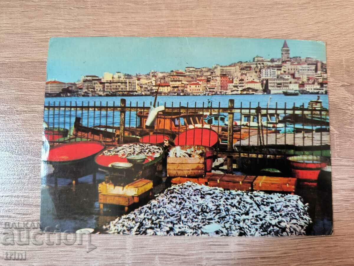 Travel card Turkey Istanbul 1973