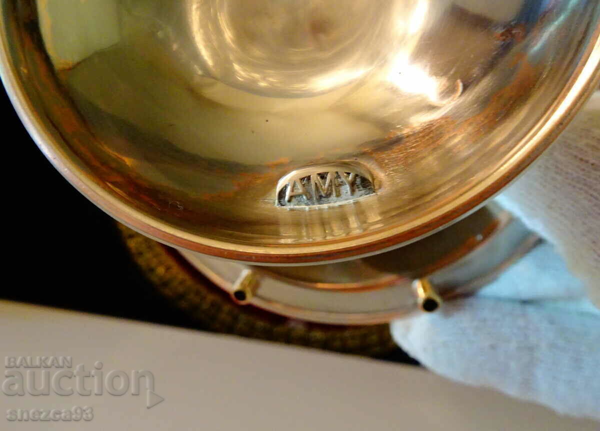 Silver-plated wine fountain, embossed vines, candlestick - 7 Silver-plated wine fountain, embossed vines, candlestick - 7