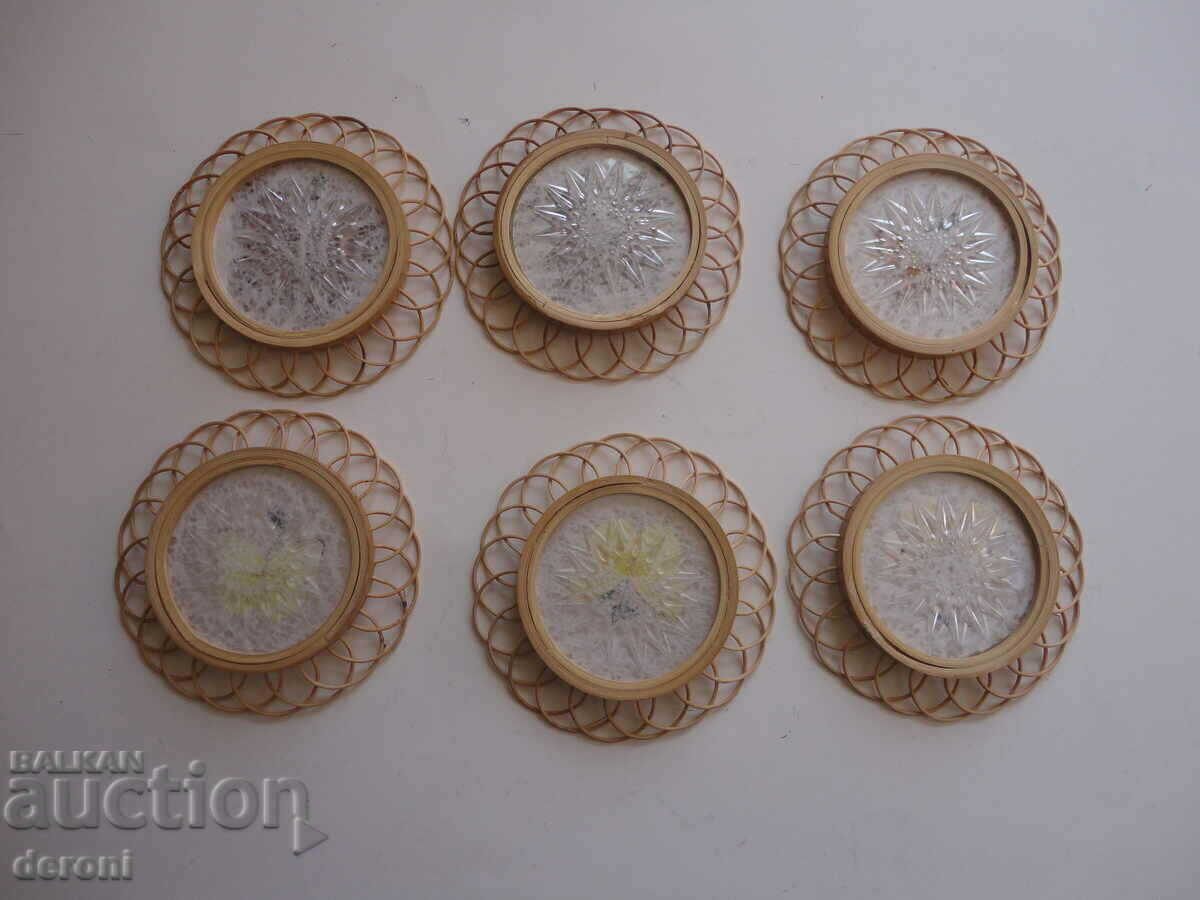 Art cup holder set butterfly cup holder - 5