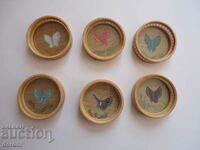 Art coaster set butterfly coaster 2