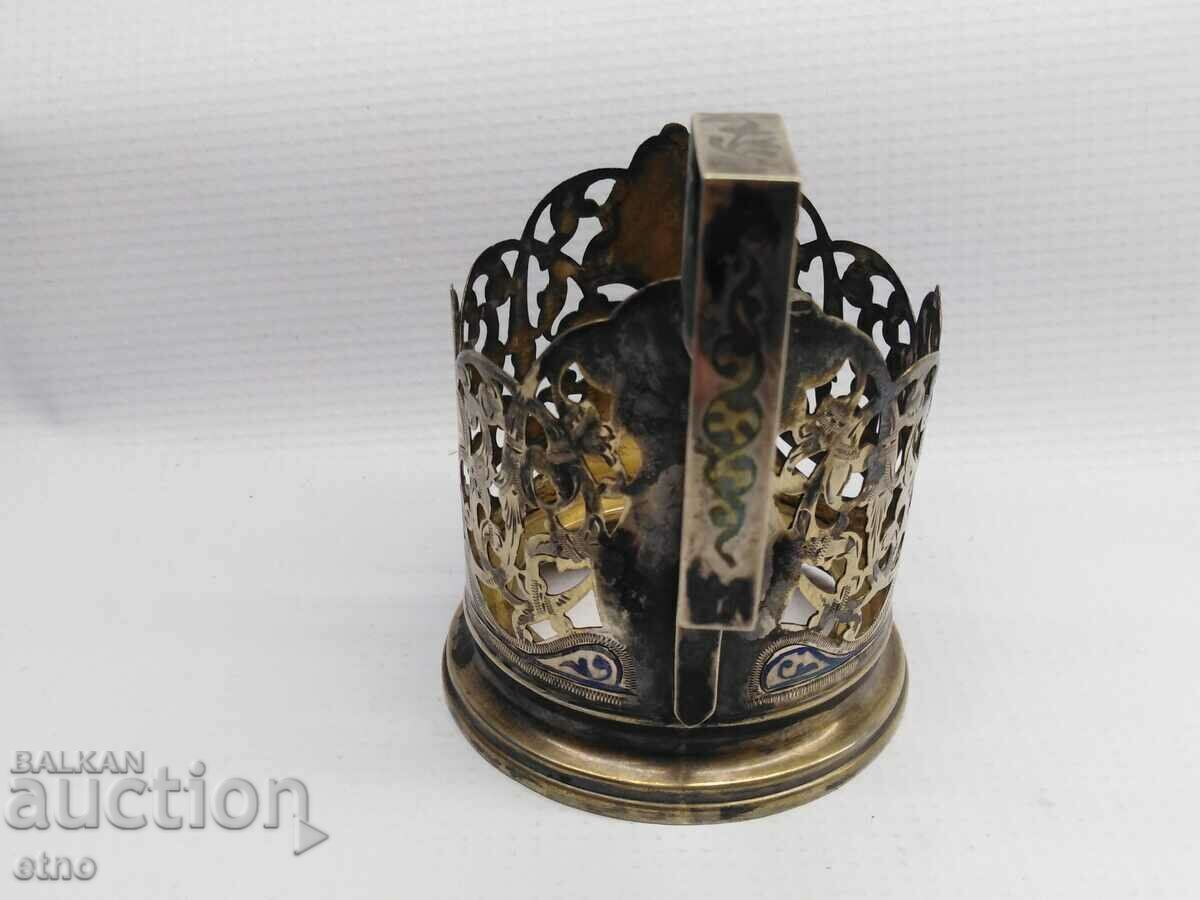 Auction USSR MOUNTED - "KUBACHI", SILVER 875 WITH NIELO AND GOLD Auction USSR MOUNTED - "KUBACHI", SILVER 875 WITH NIELO AND GOLD