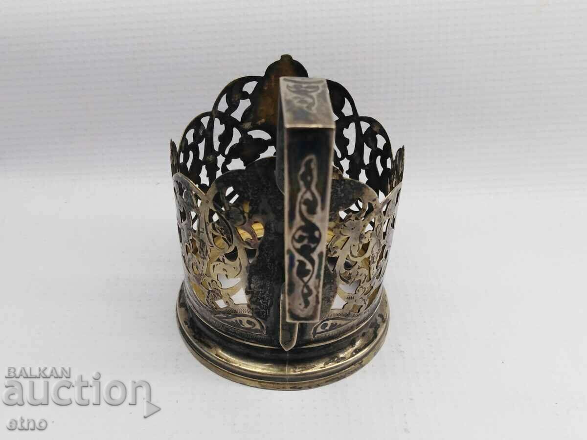 Auction  USSR MOUNTED - "KUBACHI", SILVER 875 WITH NIELO AND GOLD