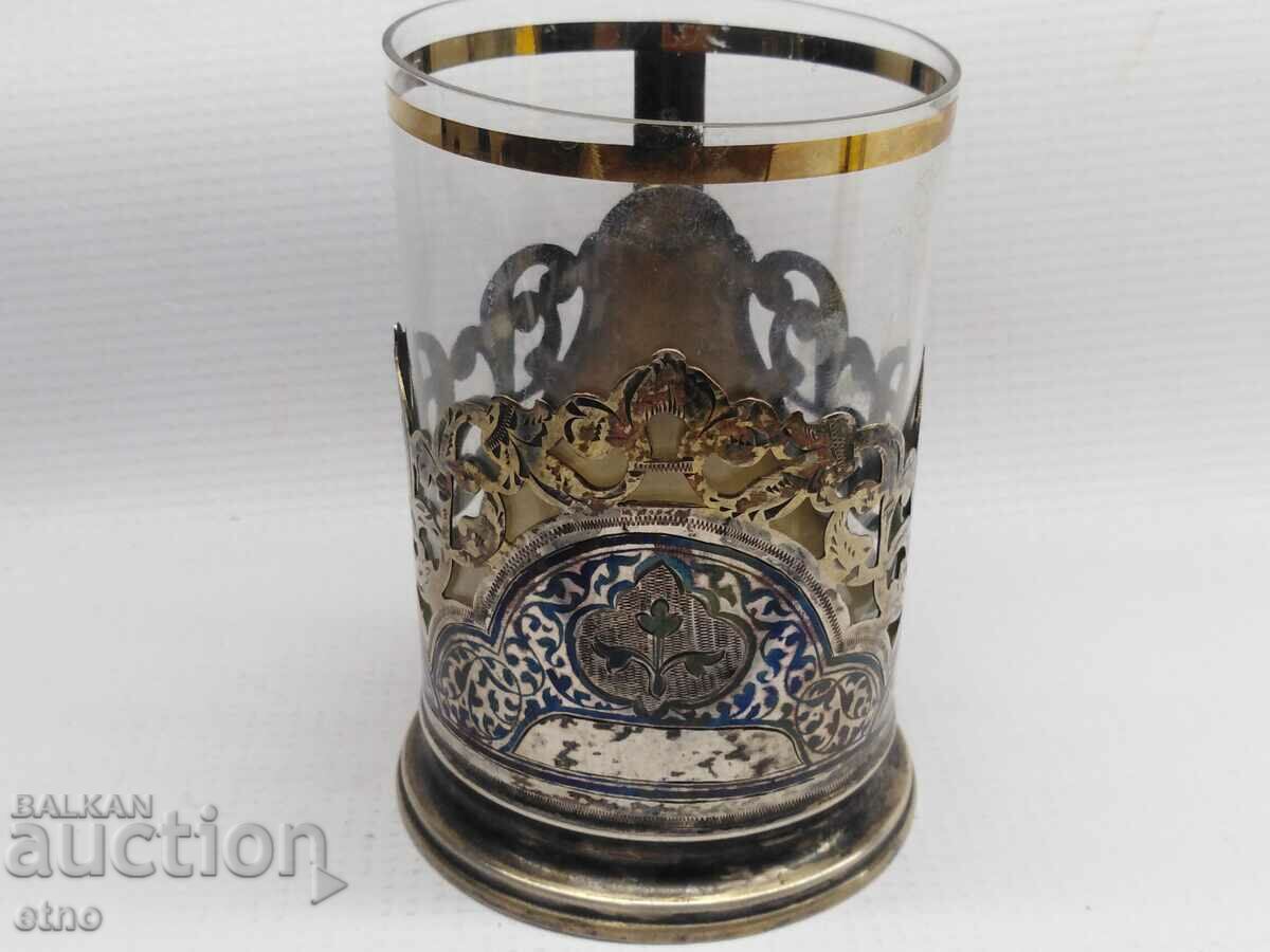 MONTAT URSS-"KUBACHI", ARGINT 875 CU NIELO SI PLACAT IN AUR + STICLA cu preț 400.00 BGN | € 204.52 MONTAT URSS-"KUBACHI", ARGINT 875 CU NIELO SI PLACAT IN AUR + STICLA cu preț 400.00 BGN | € 204.52