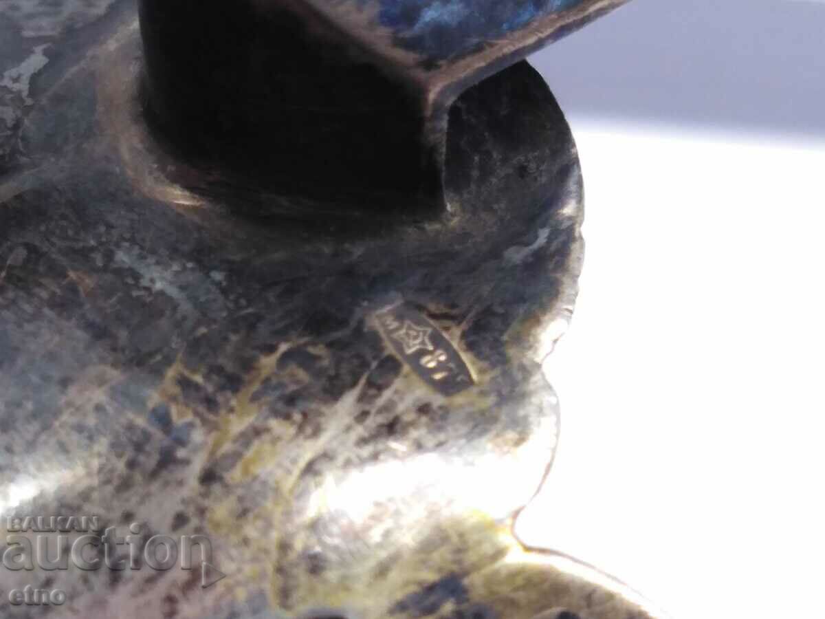 MONTAT URSS-"KUBACHI", ARGINT 875 CU NIELO SI PLACAT IN AUR + STICLA - 6 MONTAT URSS-"KUBACHI", ARGINT 875 CU NIELO SI PLACAT IN AUR + STICLA - 6