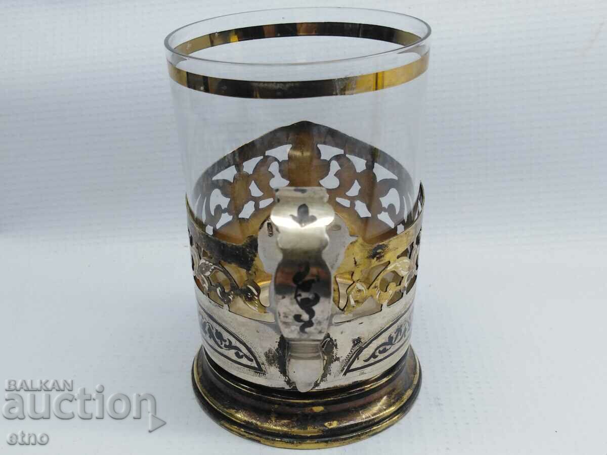 Licitație MONTAT URSS-"KUBACHI", ARGINT 875 CU NIELO SI PLACAT IN AUR + STICLA Licitație MONTAT URSS-"KUBACHI", ARGINT 875 CU NIELO SI PLACAT IN AUR + STICLA