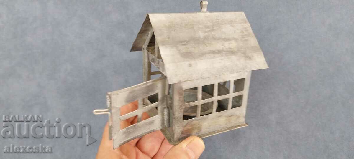 Auction  Old candlestick - "House"