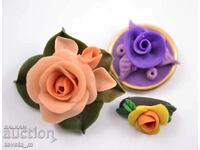 Lot of 3 pcs. brooches