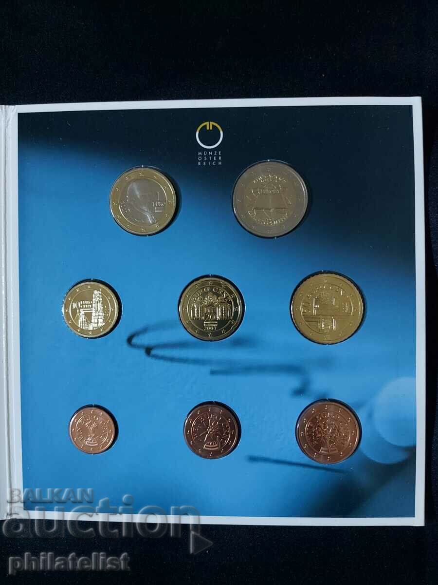 Auction Austria 2007 -Complete bank euro set from 1 cent to 2 euros Auction Austria 2007 -Complete bank euro set from 1 cent to 2 euros