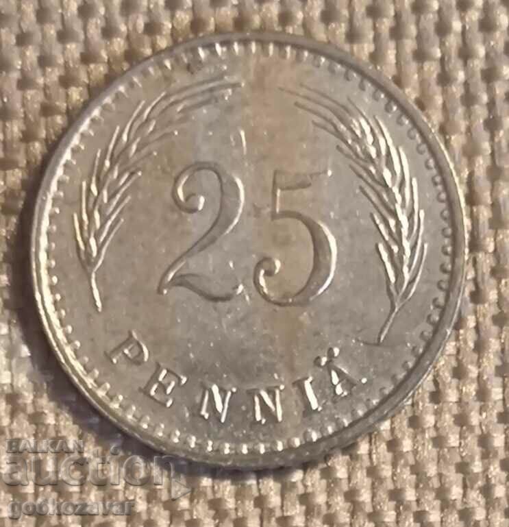 Finlanda 25 de bani 1938 K #43