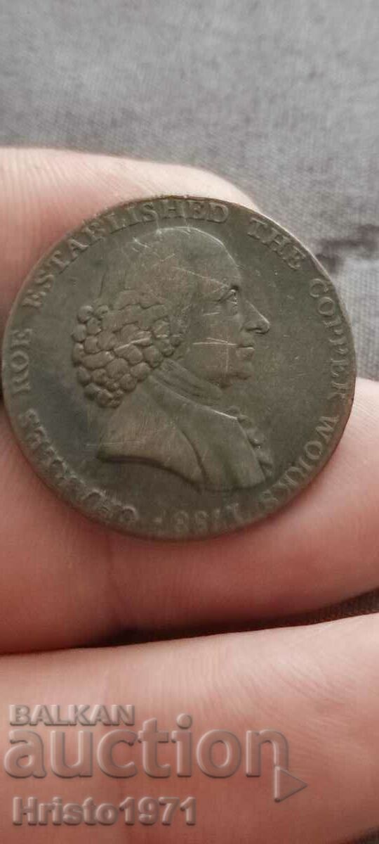 1/2 penny Cheshire-Macksfield 1791