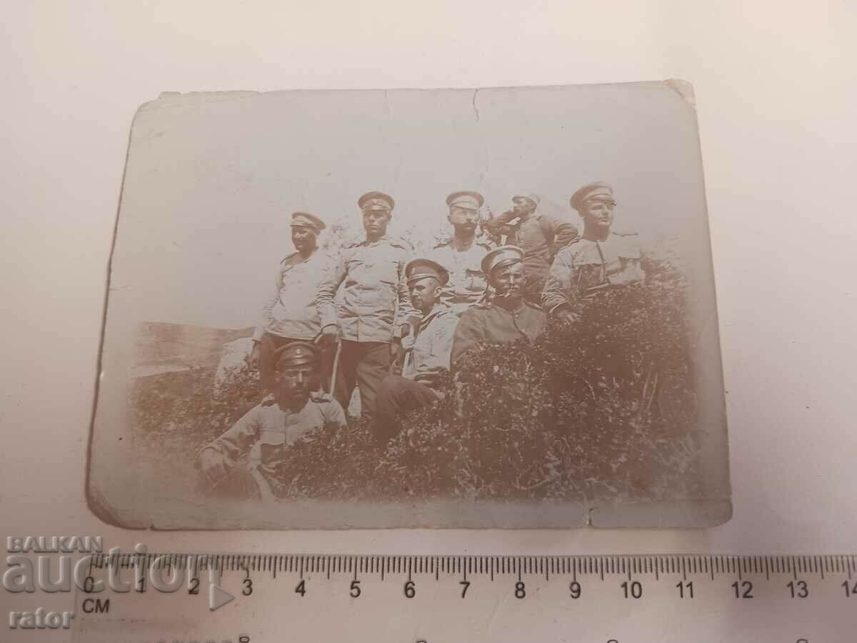 Old military card, photo - PSV 1916 in front of Thessaloniki