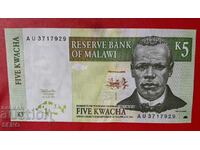 Banknote-Malawi-5 Kwacha 1997