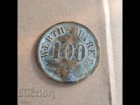 100 Werth-Marke old token Germany