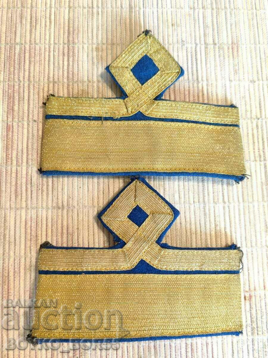 Bulgarian Admiralty Soc Naval Rank Sleeve Patches