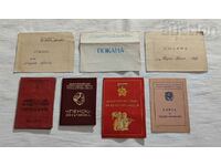 KOMSOMOL DKMS DSNM NR BULGARIA DOCUMENTS LOT 7 NUMBERS