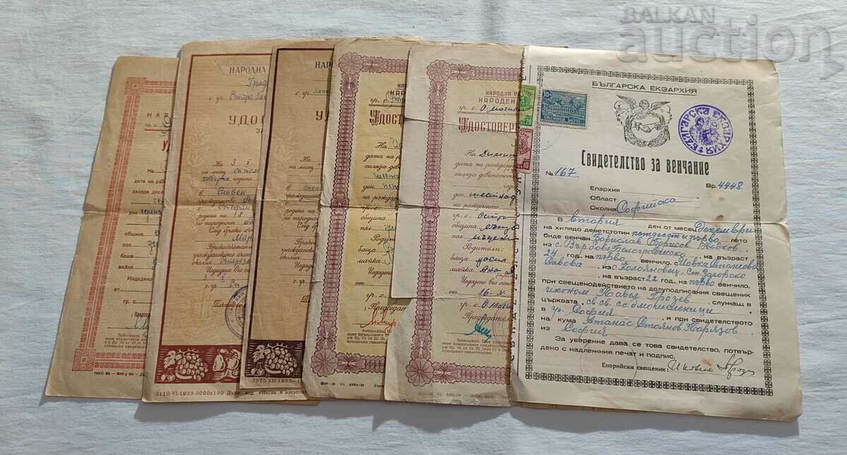 DOCUMENTE PERSONALE NR BULGARIA LOT 6 NUMERE