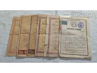 DOCUMENTE PERSONALE NR BULGARIA LOT 6 NUMERE