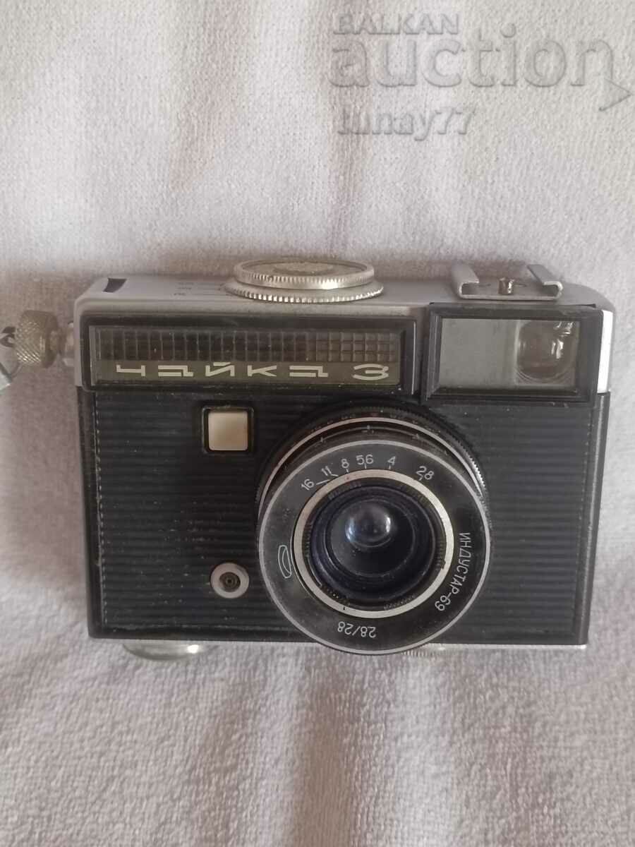 Camera retro sovietică URSS Chaika-3 Industar-69 2.8/28 +