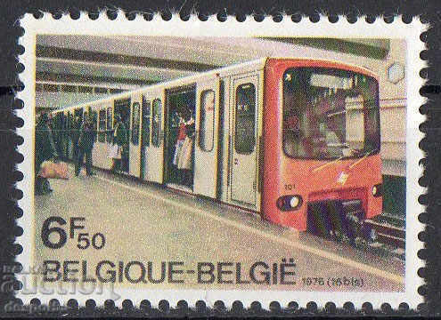 1976. Belgium. First line of the metro in Brussels.