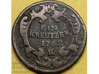 Austria 1 Kreuzer 1761 K - Kremnitz 10.34g 22mm Maria Theresia