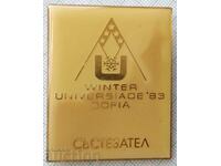 16873 Badge - Winter Universiade Sofia 1983 Racer