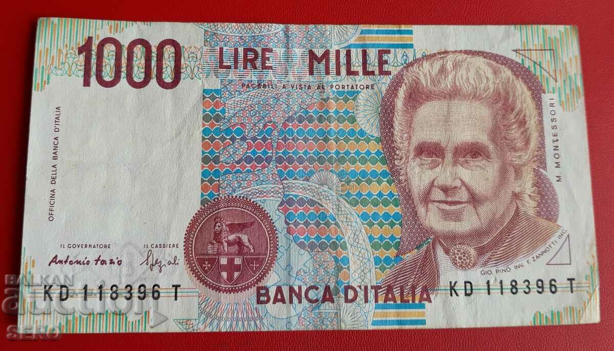 Banknote-Italy-1000 lire 1990