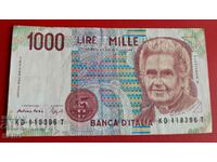 Bancnota-Italia-1000 lire 1990