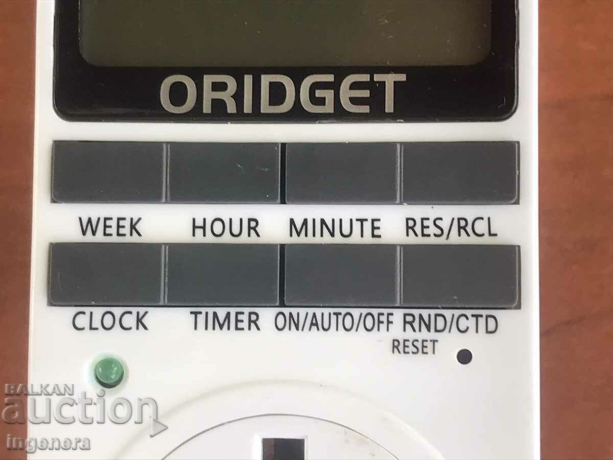 DIGITAL ELECTRIC TIMER 18 PROGRAMS NEW CONTACT "ORIDGET" with price 18.00 BGN | € 9.20