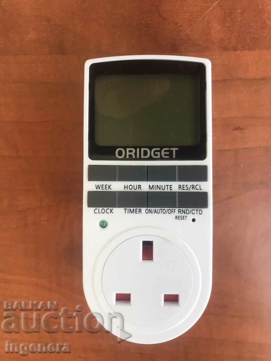 DIGITAL ELECTRIC TIMER 18 PROGRAMS NEW CONTACT "ORIDGET"