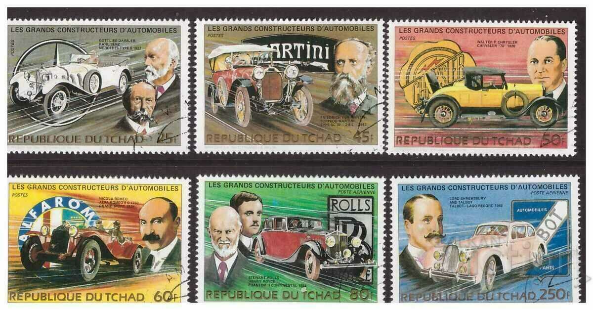 CHAD 1983 Cars and their creators series stamped