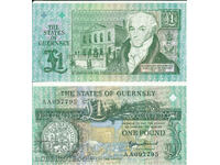 O - în GUERNSEY GUERNSEY 1 Pound emisiune 2021 AA NOU UNC