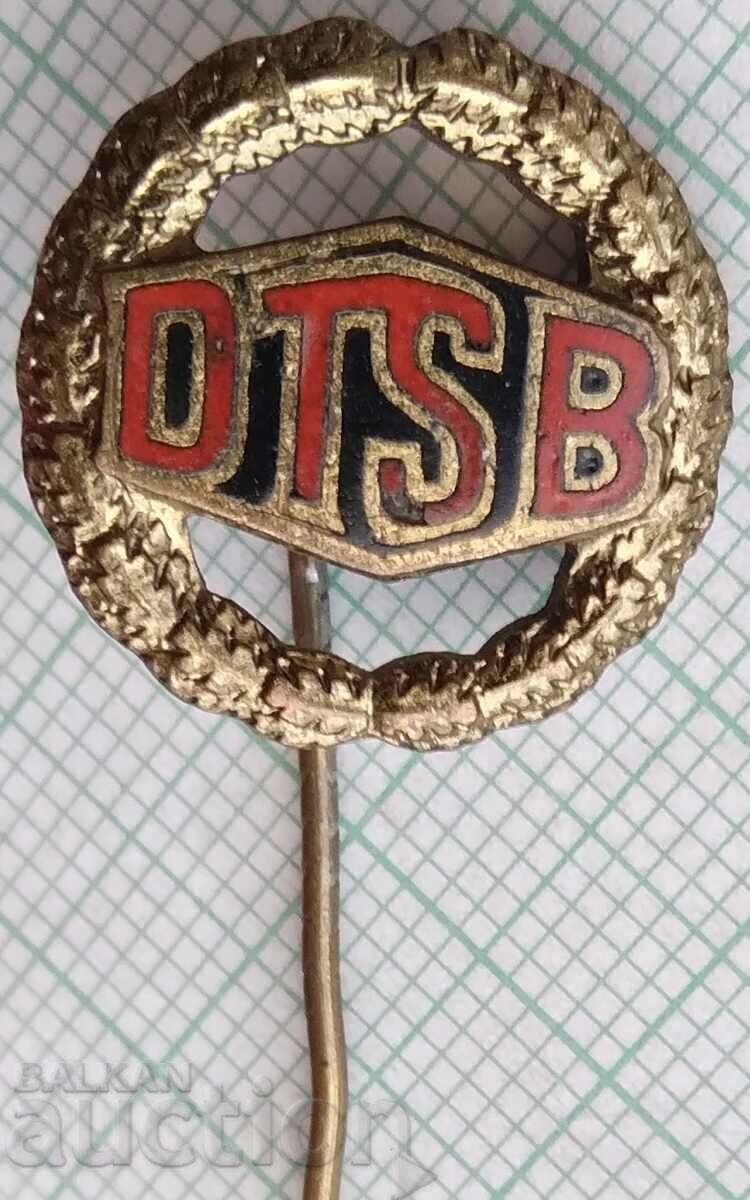 16891 Badge - DTSB Sports Federation of the GDR - bronze enamel