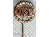 16891 Badge - DTSB Sports Federation of the GDR - bronze enamel