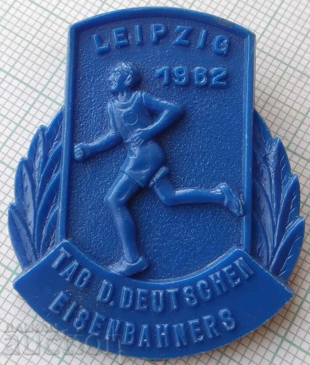 16894 Sports competition Leipzig GDR 1962 - railwayman