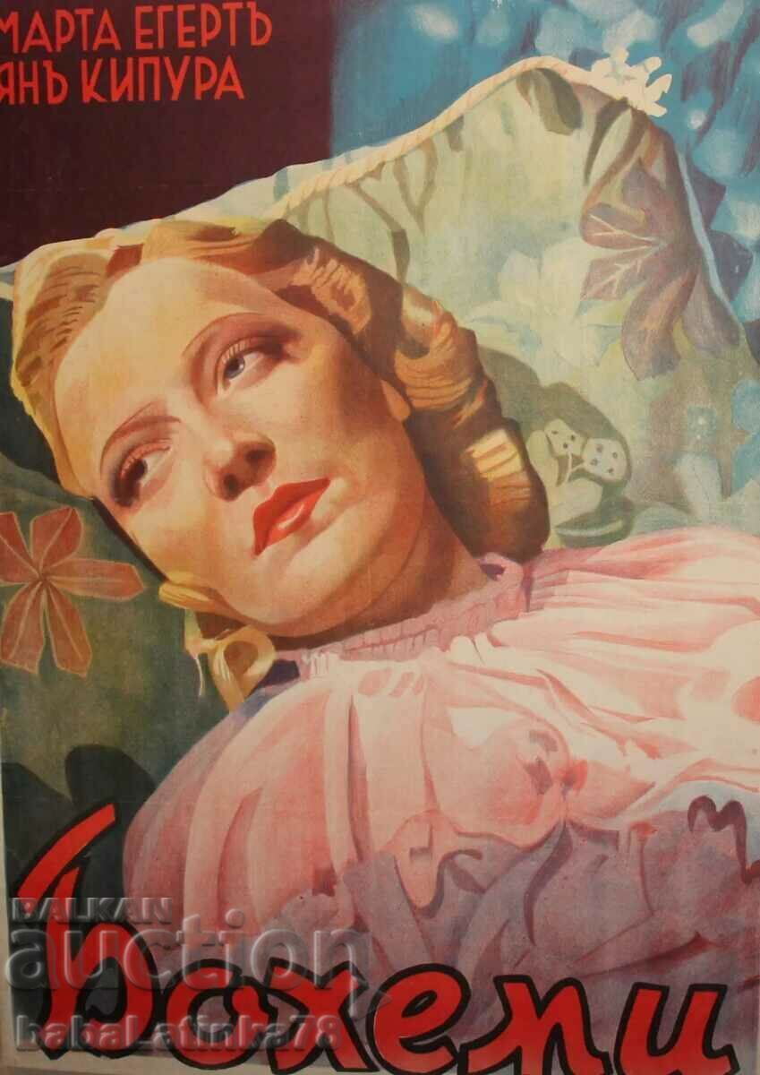 "Bohemia" 1937 Austria, cinema poster