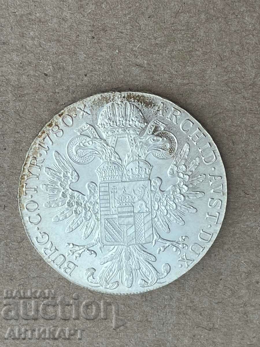 #1 Austria Silver Coin Thaler Maria Theresa Silver 1780