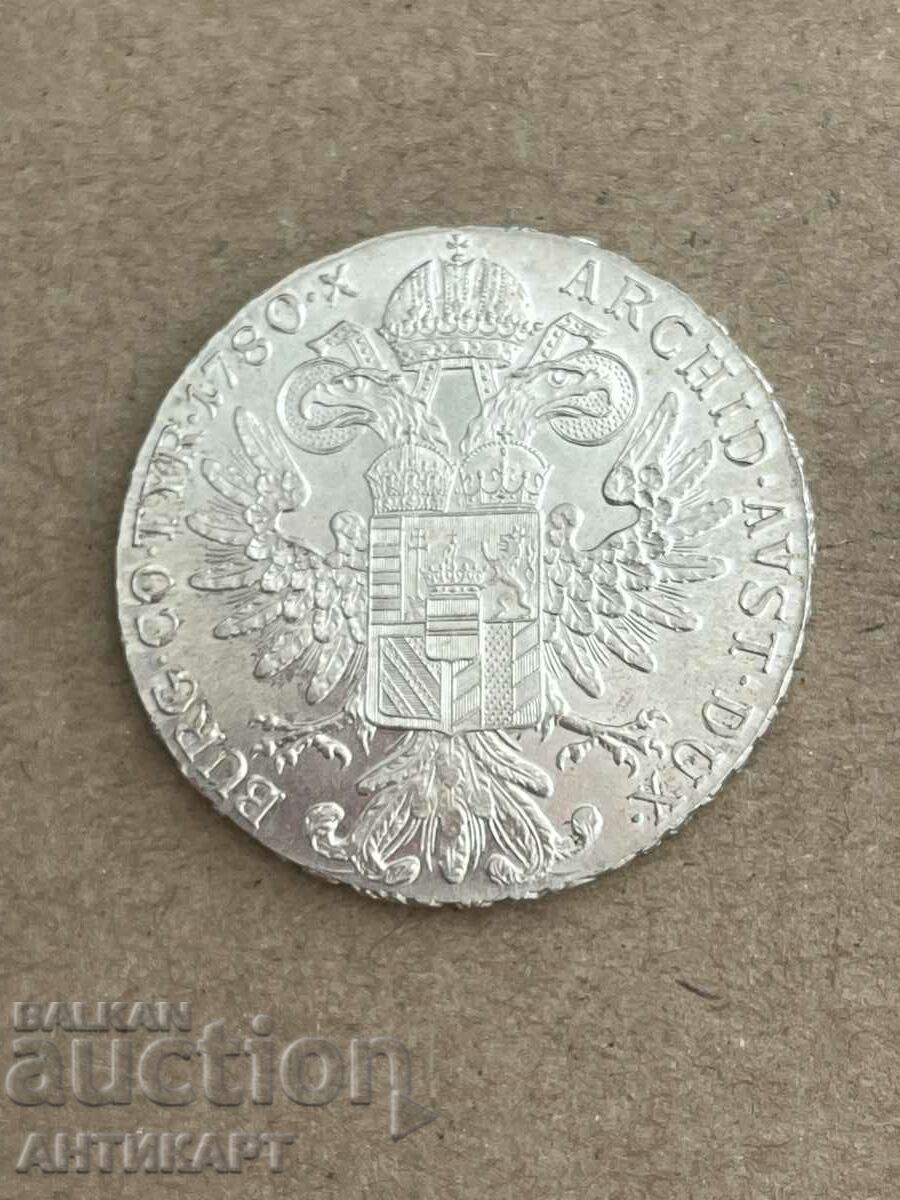 #4 Austria Silver Coin Thaler Maria Theresa Silver 1780