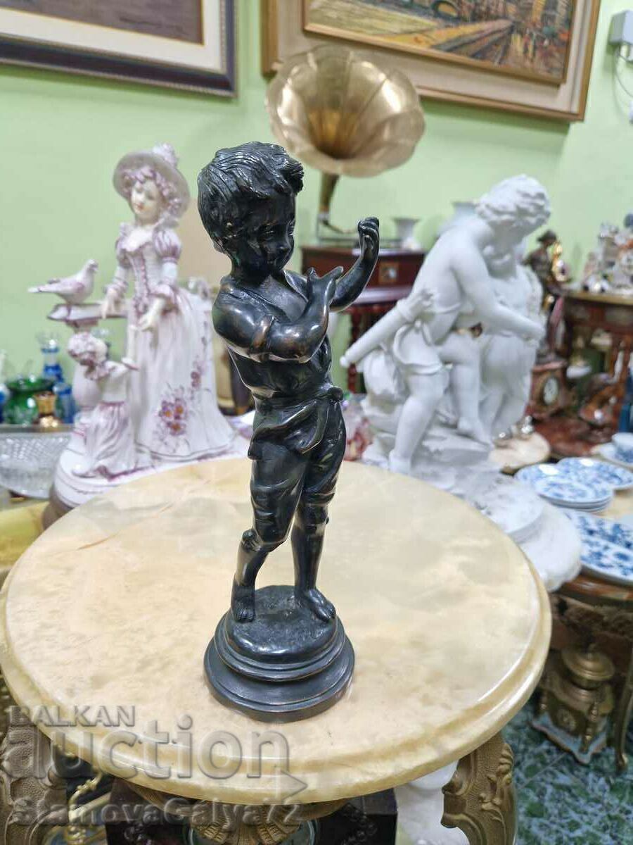 Аукцион Стара френска антикварна бронзова фигура