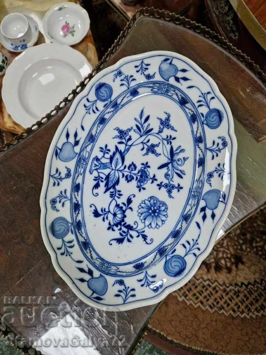 Antique collectible Meissen porcelain platter - 5 Antique collectible Meissen porcelain platter - 5