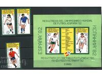 Clean stamps and block Sport SP Football Spain 1982 Bulgaria