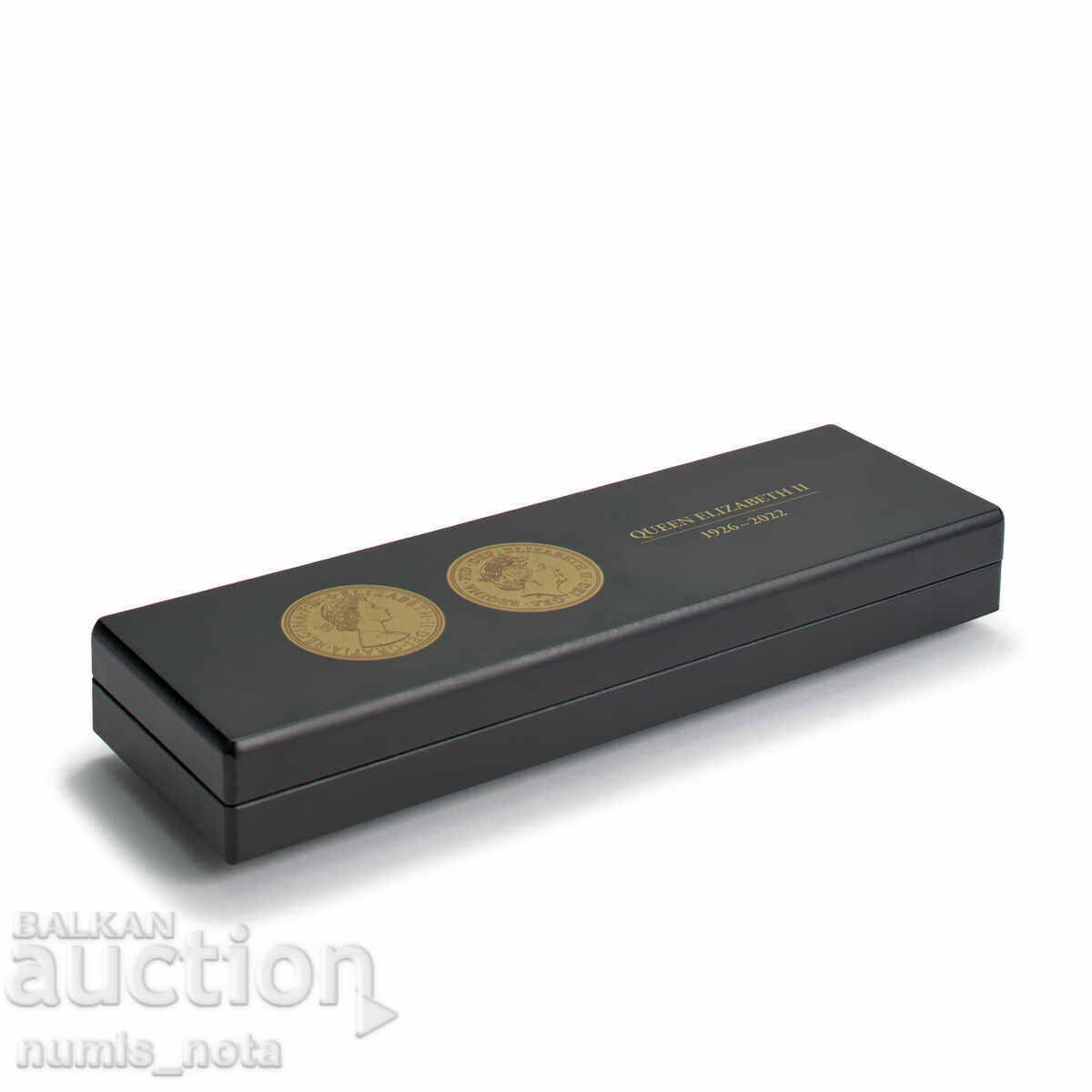 VOLTERRA 'Queen Elizabeth II' luxury box for 5 sovereigns with price 58.00 BGN | € 29.65 VOLTERRA 'Queen Elizabeth II' luxury box for 5 sovereigns with price 58.00 BGN | € 29.65