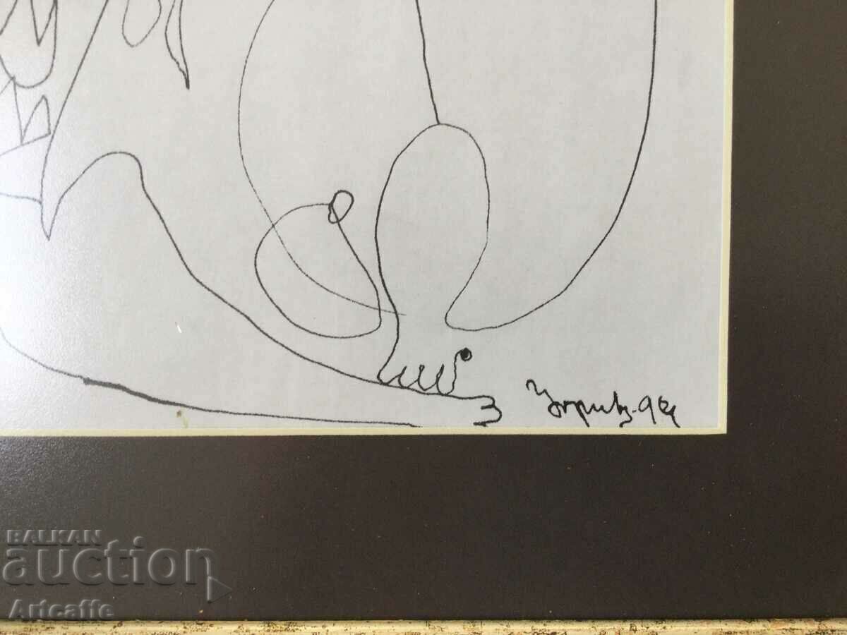 Auction Dimitar Ugrinov - original drawing Auction Dimitar Ugrinov - original drawing