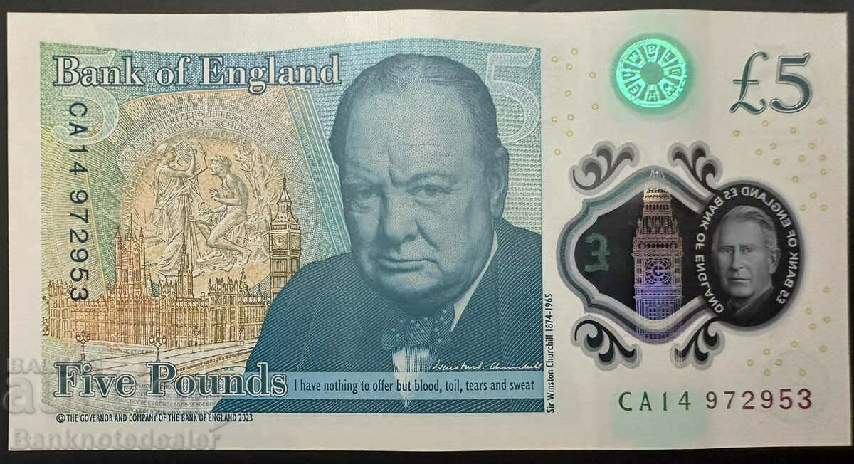 Great Britain England 5 Pounds 2024 Pick 398 Ref 2954 with price 24.00 BGN | € 12.27 Great Britain England 5 Pounds 2024 Pick 398 Ref 2954 with price 24.00 BGN | € 12.27