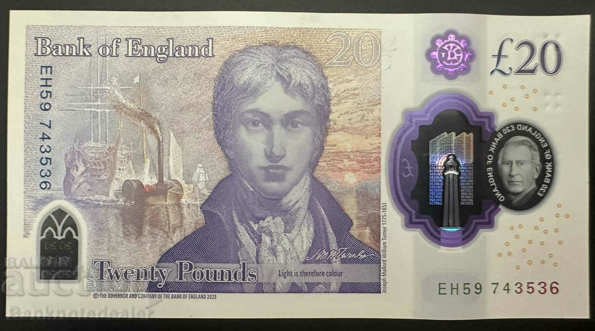 Great Britain England 20 Pounds 2024 Pick 400 Ref 3536 with price 90.00 BGN | € 46.02 Great Britain England 20 Pounds 2024 Pick 400 Ref 3536 with price 90.00 BGN | € 46.02
