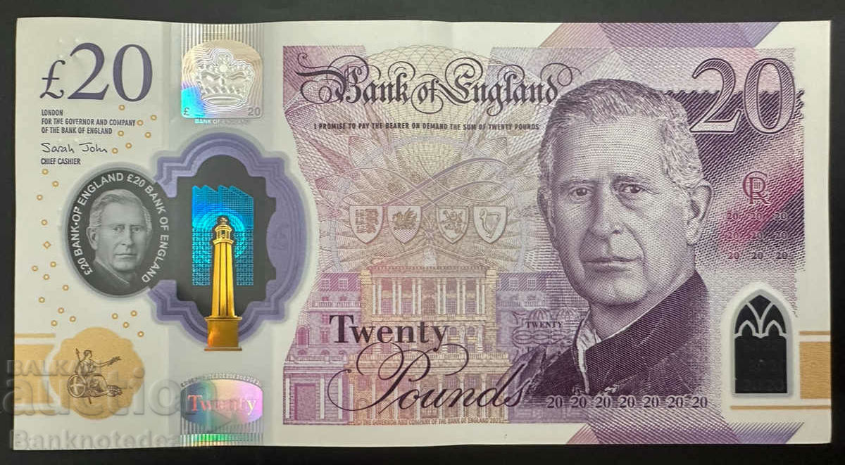 Great Britain England 20 Pounds 2024 Pick 400 Ref 4347 with price 90.00 BGN | € 46.02 Great Britain England 20 Pounds 2024 Pick 400 Ref 4347 with price 90.00 BGN | € 46.02