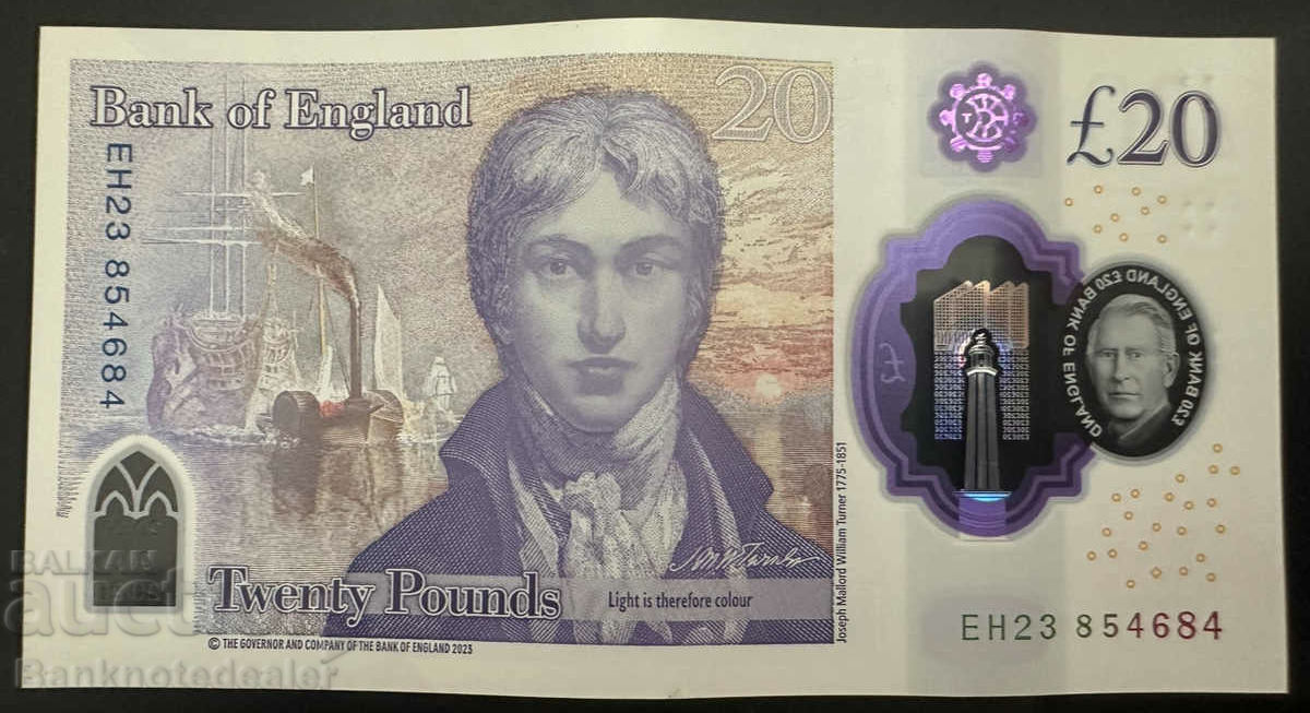 Great Britain England 20 Pounds 2024 Pick 400 Ref 4684 with price 90.00 BGN | € 46.02