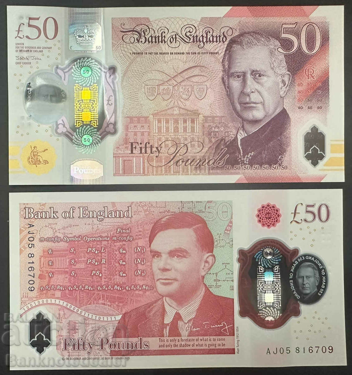 Great Britain England 50 Pounds 2024 King Charles Ref 6710 with price 150.00 BGN | € 76.69 Great Britain England 50 Pounds 2024 King Charles Ref 6710 with price 150.00 BGN | € 76.69