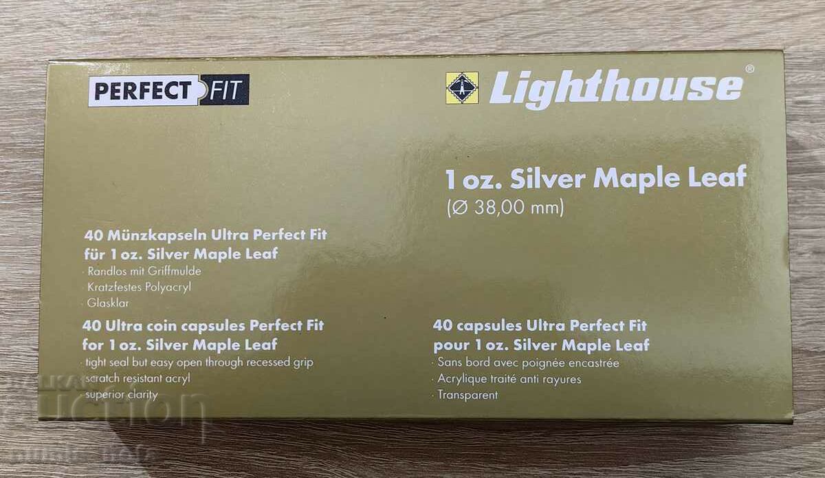 Auction  original capsules for 1 ounce Maple leaf silver - 40 pieces