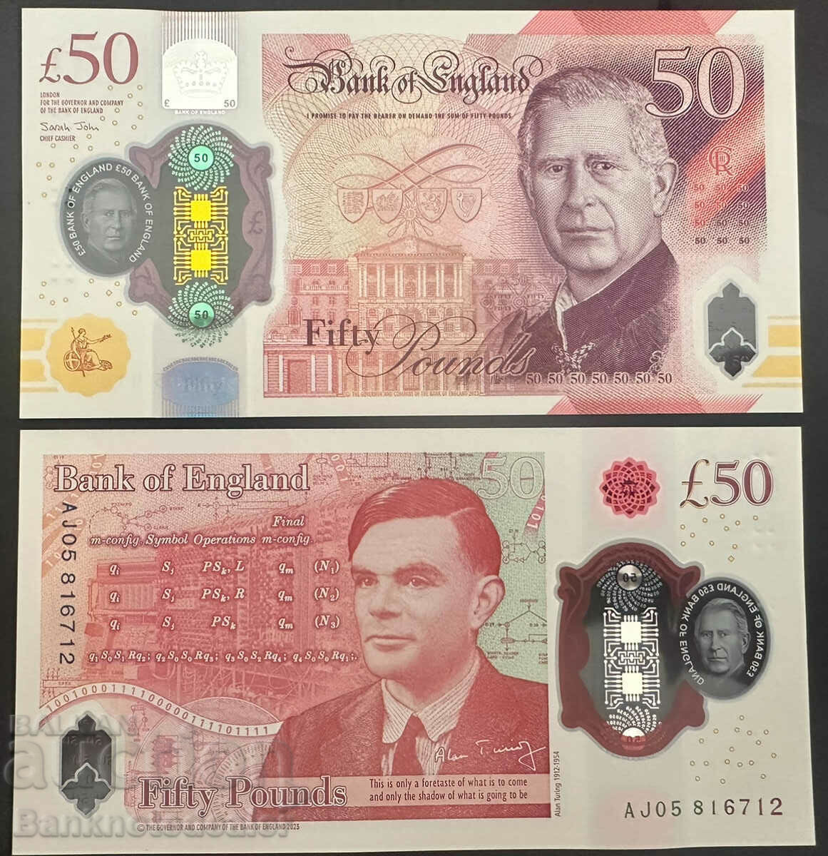 Great Britain England 50 Pounds 2024 King Charles Ref 6712 with price 150.00 BGN | € 76.69 Great Britain England 50 Pounds 2024 King Charles Ref 6712 with price 150.00 BGN | € 76.69